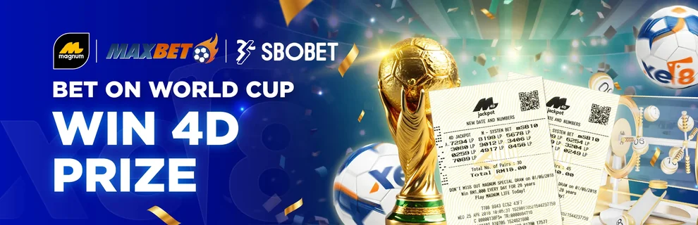 Bet on World Cup Win Magnum 4D Prize — up to RM3,500 1st Prize