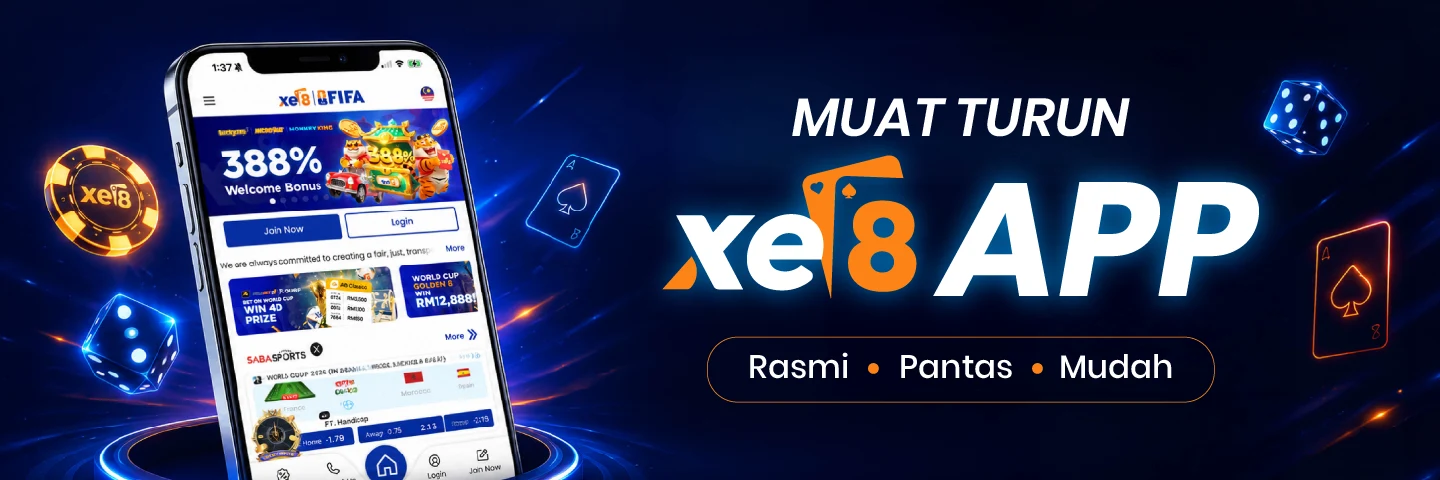 Muat turun aplikasi rasmi xe8 kasino, rasmi, pantas dan mudah untuk peranti Android