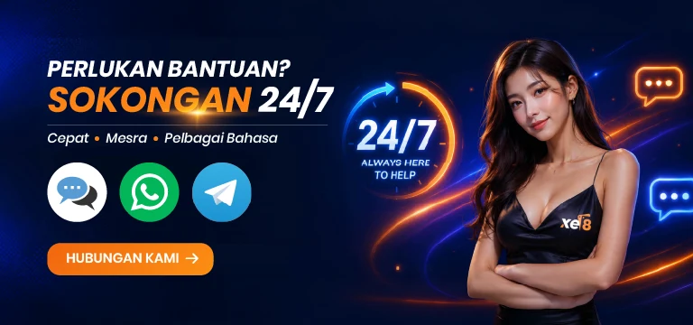 xe8 kasino sokongan pelanggan 24/7, sokongan sebenar melalui live chat, WhatsApp dan Telegram, respons pantas dalam pelbagai bahasa